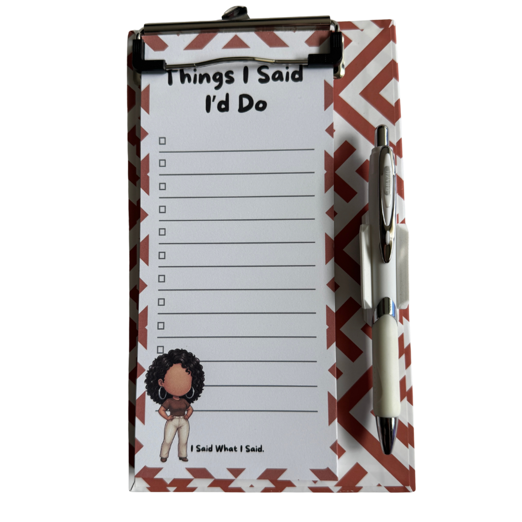 The Get It Done Bundle — Clipboard, To Do List Notepad & Pen | The Audacity Collection