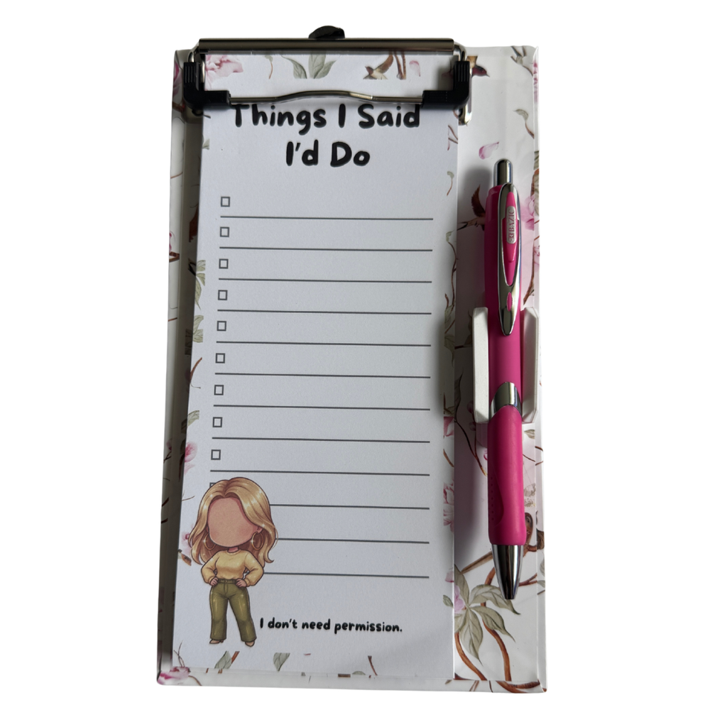 The Get It Done Bundle — Clipboard, To Do List Notepad & Pen | The Audacity Collection