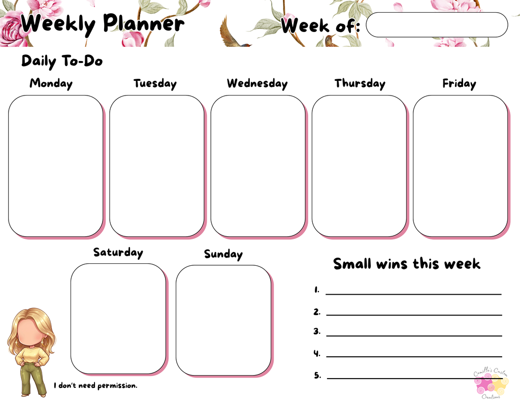 The Audacity Collection — Weekly Desk Planner