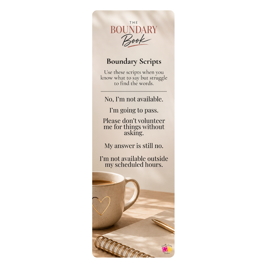 The Boundary Book Bookmark