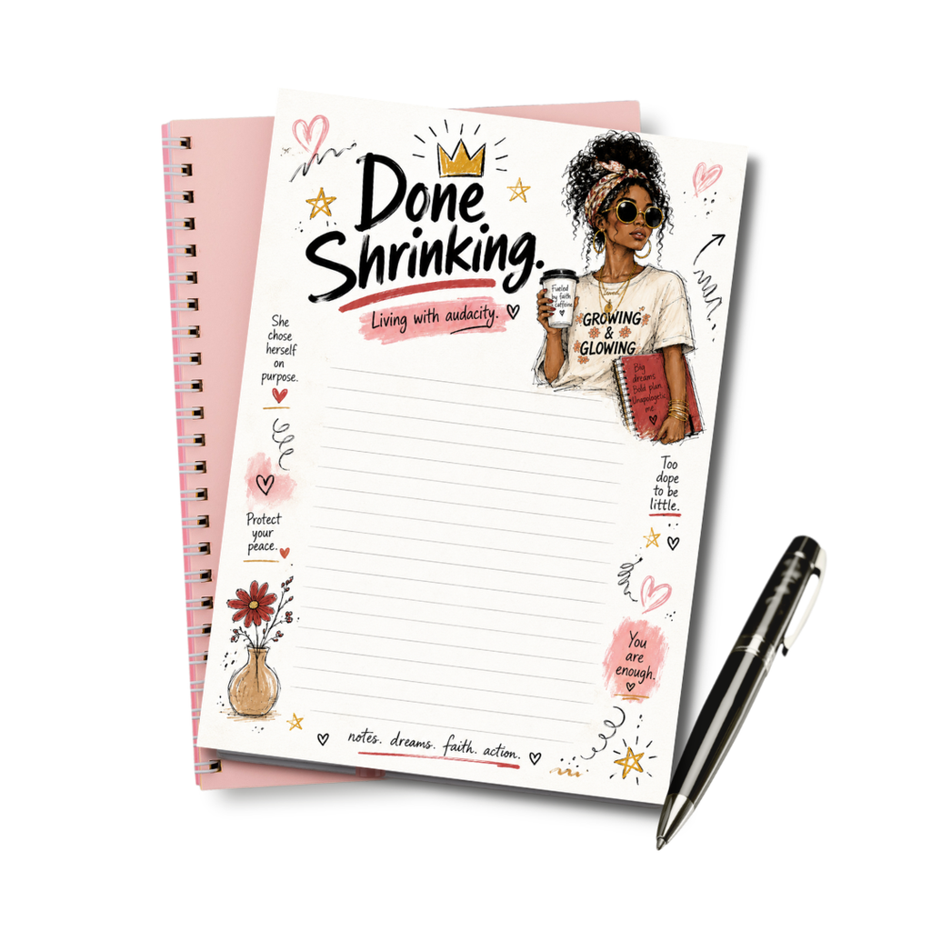 Done Shrinking Notepad